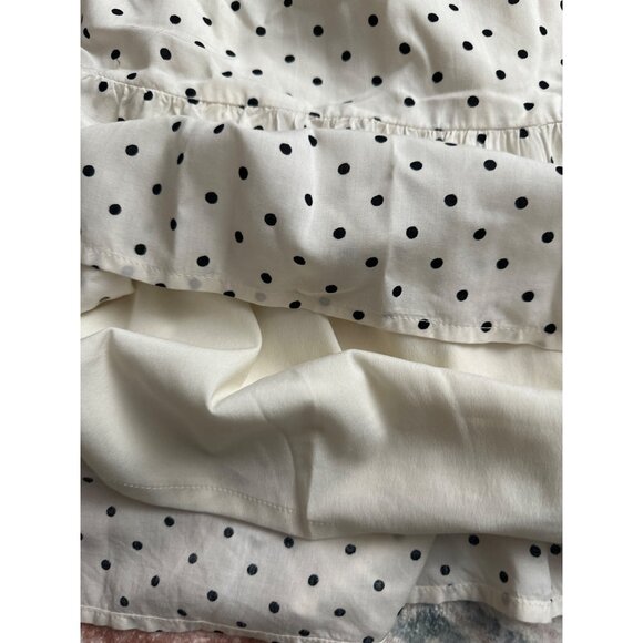 Old Navy White Polka Dot Flutter Sleeve Dress Womens XL Feminine Romantic Flowy - Picture 9 of 12